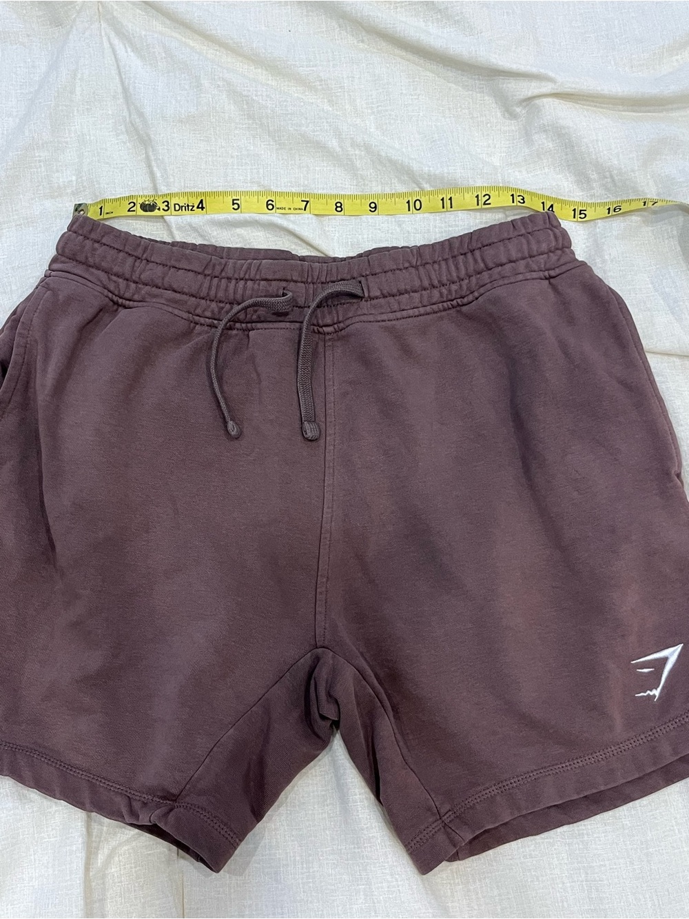 Gymshark Men’s Maroon Elastic Waist Athletic Shorts